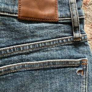 Madewell Classic Denim Jeans with Brown Accents